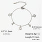 Skyrim Jewish Star of David Charm Bracelet Women Stainless Steel Adjustable Hexagram Clear Zircon Bracelets Jewelry Wholesale