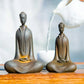 Mini Buddhist Monks Figurines Garden Buddha Zen Statue Tibetan Buddha Figurines Garden Ornament Meditating Buddha Sculpture