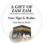 Custom Zamzam Water Sticker Islamic Nikah Wedding Favor Muslim Hajj Umrah Party Gift Packaging Label Bridal Shower Adhesive DIY