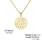 EUEAVAN Star of David and Chai Symbol Necklaces Stainless Steel Hexagram Judaica Hebrew Blessing Necklace Jewish Amulet Jewelry