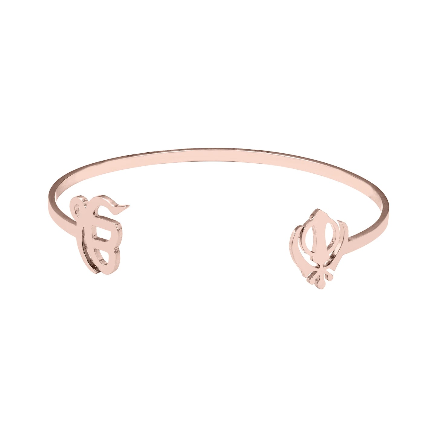 Punjabi Sikh Gold Bracelet God Unique Symbol 18k Stainless Steel Believer Faith Master Unique Symbol Religious Jewelry Souvenir