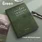 No Anxiety Pleated Leather Face Book A6 Blank Thickened Pocket Notebook Stamp Collection Diary Travel Stamp Book