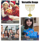 7 Branch Menorah Candle Holder Jerusalem Temple 12 Tribes of Israel Menorah 6.69-inch Height Antique Hanukkah Candle Stand  4 3