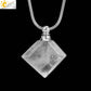 Crystal Perfume Necklace Natural Stone Cone Pendant Healing Clear Quartz Pendants Essentials Oil Diffuser Vial Necklaces H119