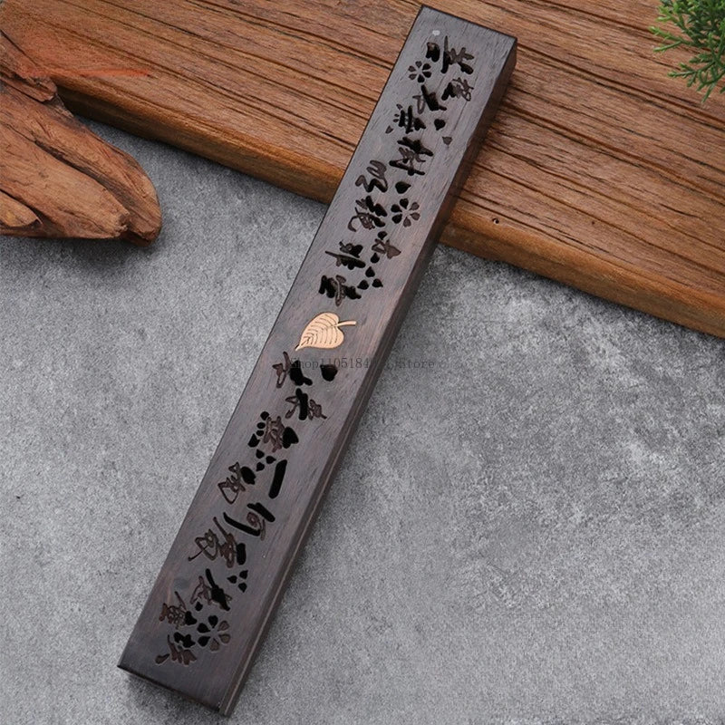 Natural Wooden Lying Incense Box Aromatherapy Stove Home Indoor Tea / Room Decoration Meditation PurificationLasting Fragrance