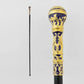 New Gold Plated Orthodox Catholic Bishop Staff with Carved Patterns for Clergy Church Liturgy Home Altar Devotion Christian Gift