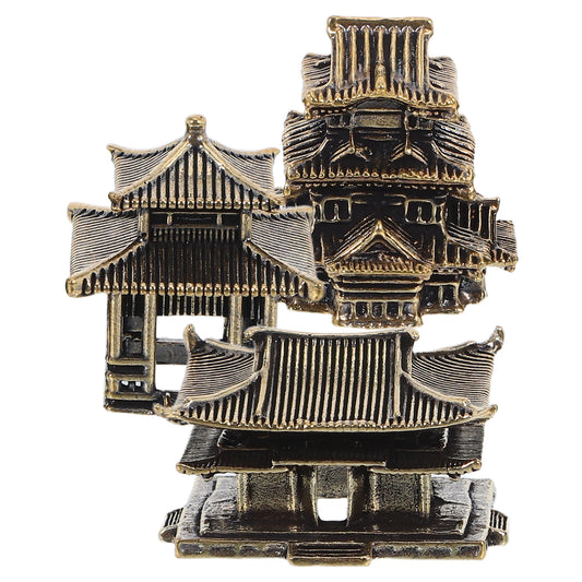 3pcs Brass Tiny Pagoda Model Zen Garden Decor Miniature Asian Ornaments For Aquarium Landscaping Japanese Style Lantern