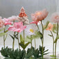 Automatic mechanical silk flowers, wedding Christmas decorations, adjustable height, suitable for party, home office centerpiece