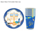 Jewish Hanukkah Birthday Party Decoration Cake Topper Balloon Candle Chanukah Party Supplies Tableware Banner Backdrop