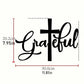 1PC Metal Cross Wall Art - 2D Flat Christian Religious Hanging Ornament, Faith-Inspired Home Decor for Living Room
