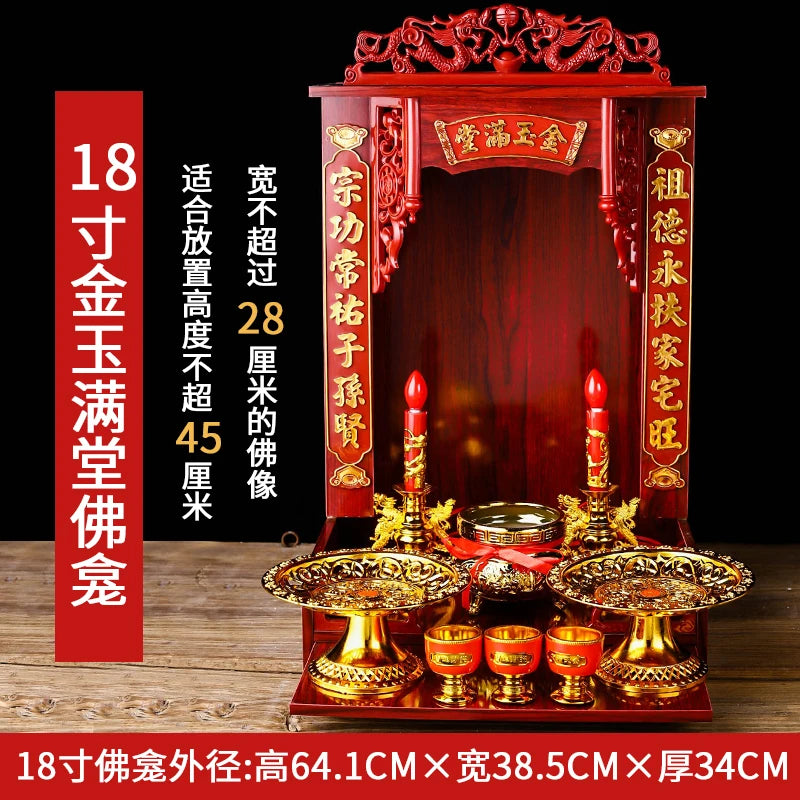 Buddhism Shrine Table, Household Statue Cabinet