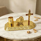 New 2026 Gold Religious Iconography Gift Set with Saint Benedict Crucifix for Home Altar Church Prayer Devotion Christian Decor