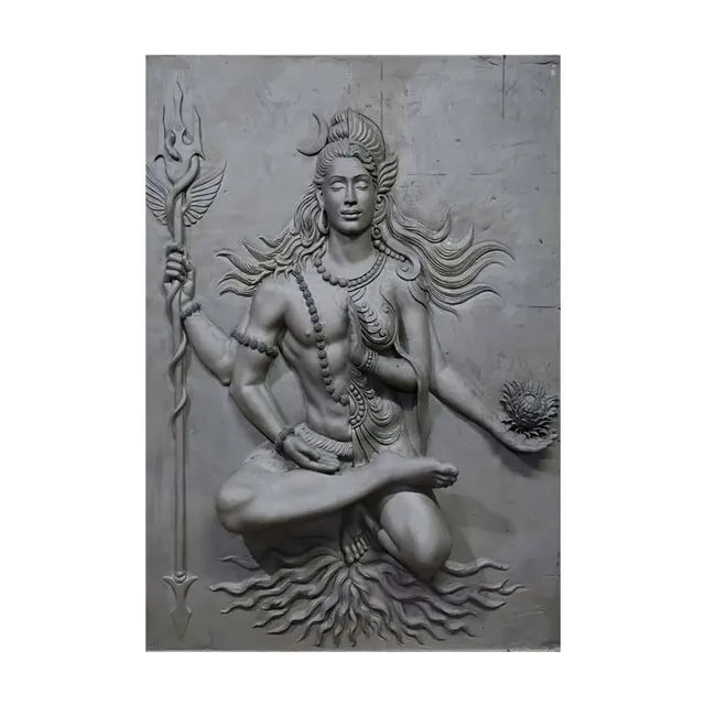 Lord Shiva Canvas Art Print  Hindu Deity Wall Decor Indian Buddha Religious Poster Home Decoration Spiritual Picture