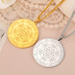 Dawapara Metatron Cube Necklace Stainless Steel Sacred Geometry Archangel Metatron Medal Pendant Protection Talisman