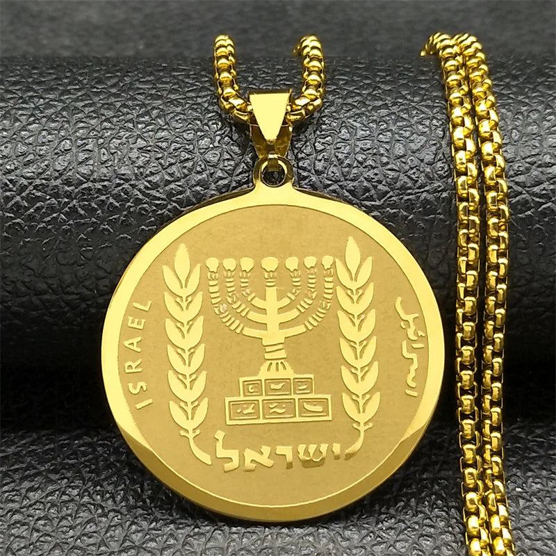 Jewish Bible Stainless Steel Hexagram Chain Necklace Women/Men 72 Names Of The God Moses Necklaces Mezuzah Jewelry collier N227