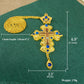 Orthodox Cross Pendant with Chain Orthodox Jesus Pendant Priest Blessing Cross Pendant Gift for Believers Baptism Worship