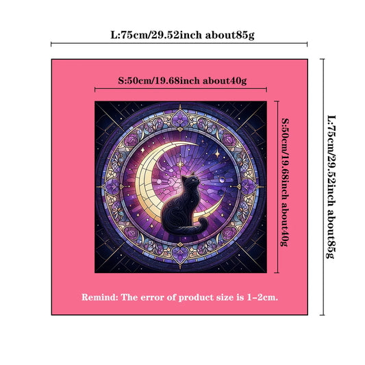 Divination Altar Cloth Civet Cat Tarot Tablecloth For Tarot Card Reading Decorative Voo-Polyester Oracle Card Mat