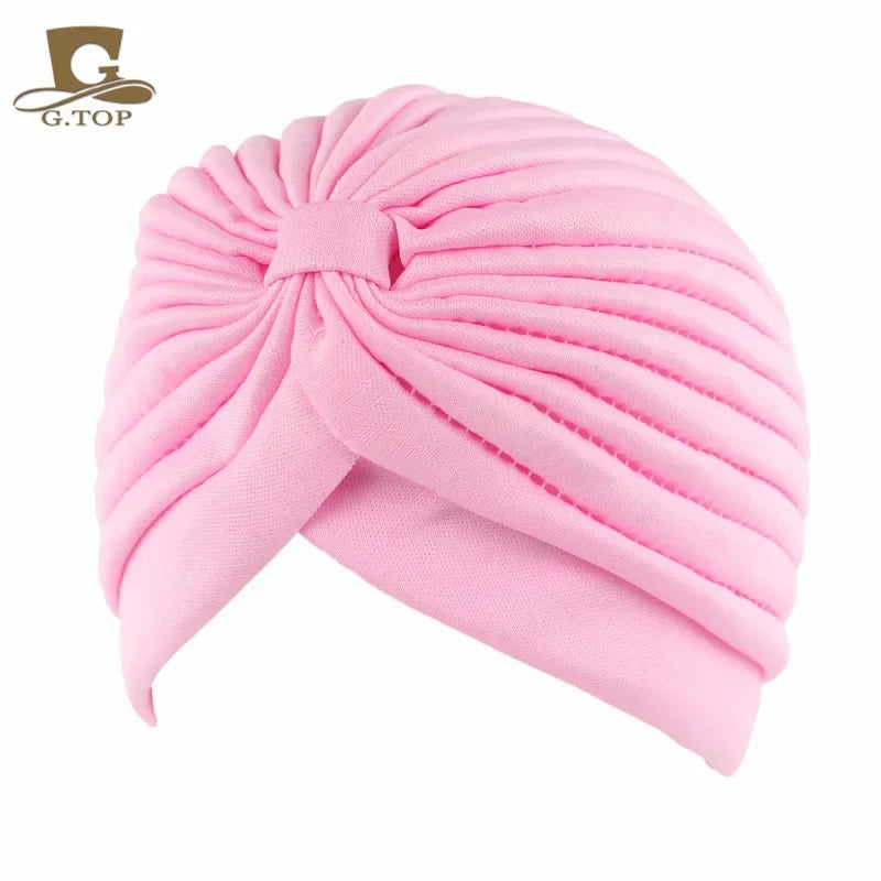 NEW Luxury Divas Stretchable turban Head wrap hat with beaded pendant women Headwear