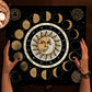 Floral And Sun Tarot Card Tablecloth Altar Cloth Flower Life Spread Tarot Reading Cloth Spiritual Oracle Card Pad