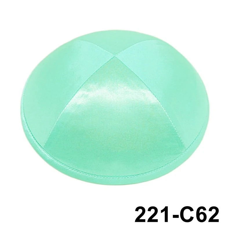 GIU 19cm Satin Jewish Hats Caps Skullies Beanies Kippot Yarmulke Kippah Dome Kipa For Wedding And Events