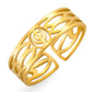 EUEAVAN Fashion Sikhism Symbol Rings For Women Men Stainless Steel Adjustable Classic Sikh Khanda Ring Religious Amulet Jewelry