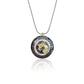 Natural Healing Crystal Raw Stone Net Pocket Pendant Necklace Energy Reiki Pendant Stainless Steel Chain Healing Stone Jewelry
