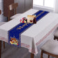 Happy Passover Linen Table Runner Passover Decorstions Jewish Pesach Seder Plate Star of David Table Runners Holiday Party Decor