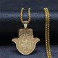 Tetragrammaton Jehovah Yahweh Hebrew Alphabet Necklace Women Men Stainless Steel Jewish Christianity Pendant Necklace Jewelry