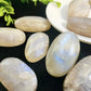 Natural Blue Luminous stone Crystal Palm Stone for Mind Healing Finger Massage Energy Healing Feng Shui Meditation Worry Stone