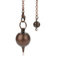 Silver Color Copper Metal Pendulum for Dowsing Divination Energy Reiki Healing Pointed Meditation Witch Spiritual Pendulos X092
