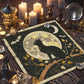 Divination Altar Cloth Civet Cat Tarot Tablecloth For Tarot Card Reading Decorative Voo-Polyester Oracle Card Mat