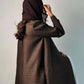 Muslim Pleated Abaya Stretch Open Dress Dress Women Eid Maxi Caftan Cardigan Robe Print Dubai Kaftan Islam Vestidos Jalabiya