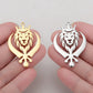 5 pcs Crown Lion King Charms Stainless Steel Sikh Symbol Khanda Pendants for Necklace Keychain Jewelry Making Handmade DIY Gifts