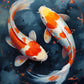 Asian Japanese Zen Tranquility Natural Aesthetics Koi Carp Art Poster Canvas Printing Living Room Bedroom Home Wall Decoration