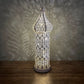 Home Ornament Iron Art Moroccan Night Light Hollow Battery Powered Ramadan LED Light Vintage Masjid Lantern Mosque