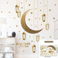 Eid Mubarak Wall Stickers Kareem Ramadan Decoration 2025 For Home Islamic Muslim Party Decor Mubarak Ramadan Window Sticker Gift
