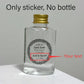Custom Zamzam Water Bottle Sticker Wedding Label Clear Personalized Name Adhesive Umrah Mubarak Hajj Islamic Gift Decoration