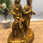 old Christianity collection Catholicism Christian bronze sculpture statue religious Madonna Mary Jesus Faith copper Holy family