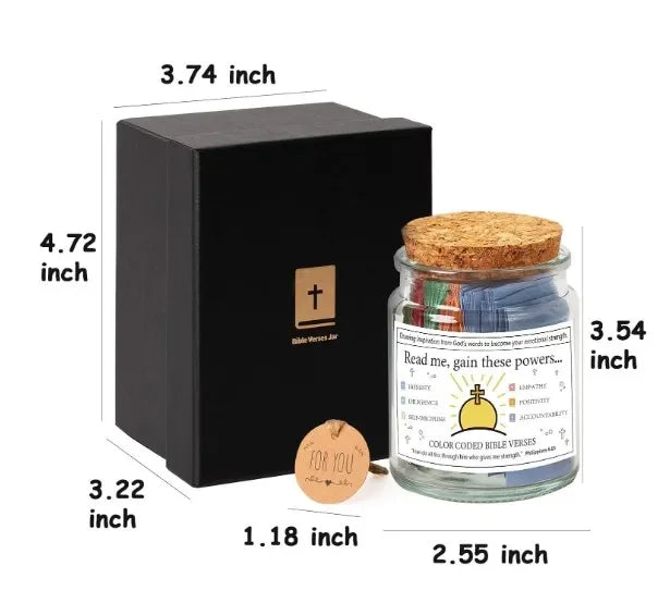 Church Gift Bible Verses Jar Bible Verses for Emotions Feelings Verse Prayer Request Cards Christian Bible Gifts for Women Men