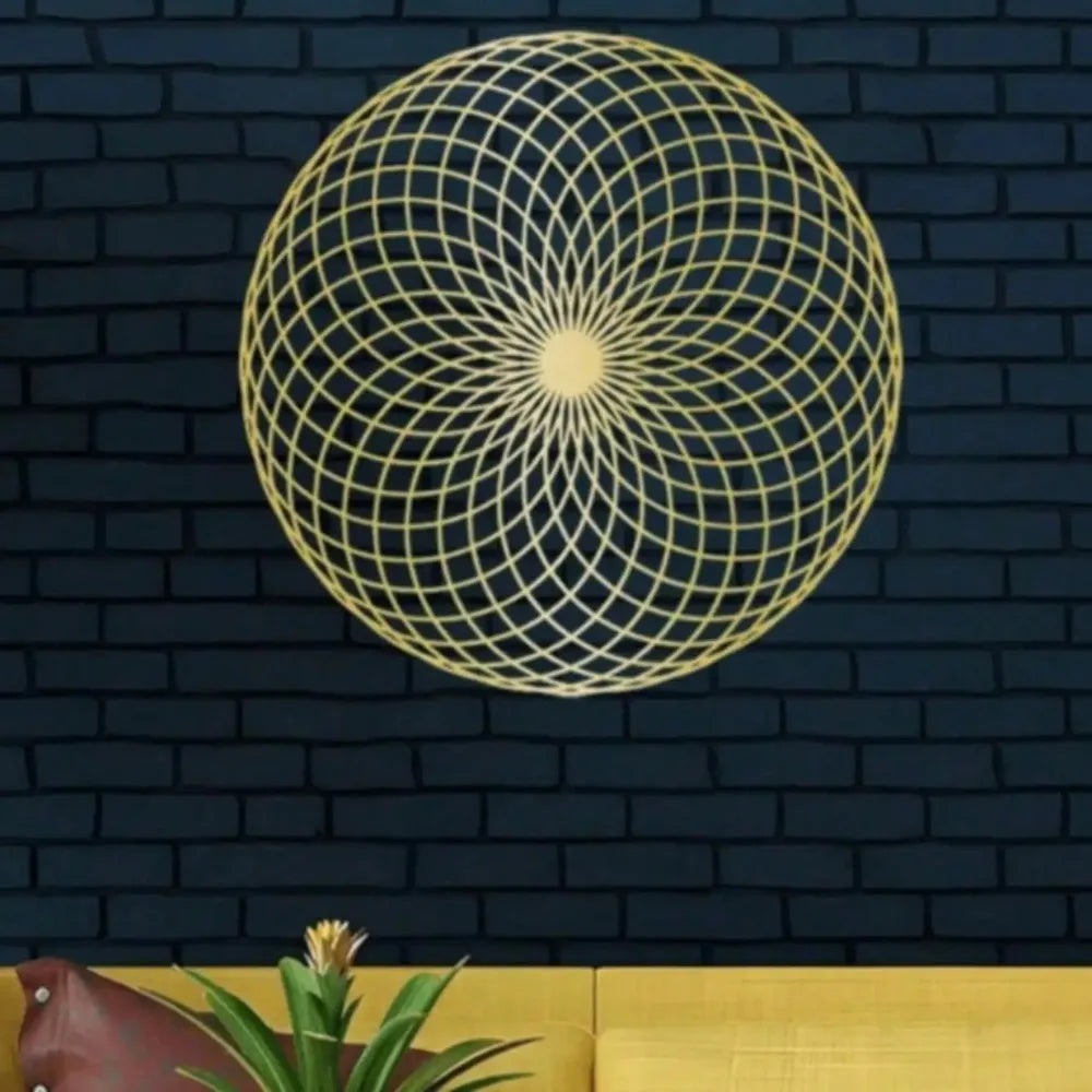 Sacred Geometry Wall Art Yantra Mandala Metal Sculpture Zen Home Decor Spiritual Meditation Gift