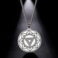 LIKGREAT Sri Yantra Mandala Pendant Necklace India Chakra  Meditation Spiritual Jewelry Stainless Steel Sacred Magic Talisman