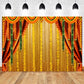 Indian Traditional Photography Background Marigold Green Leaf Hindu Indian Wedding Holi Flowers Garland Anniversary Backdrops