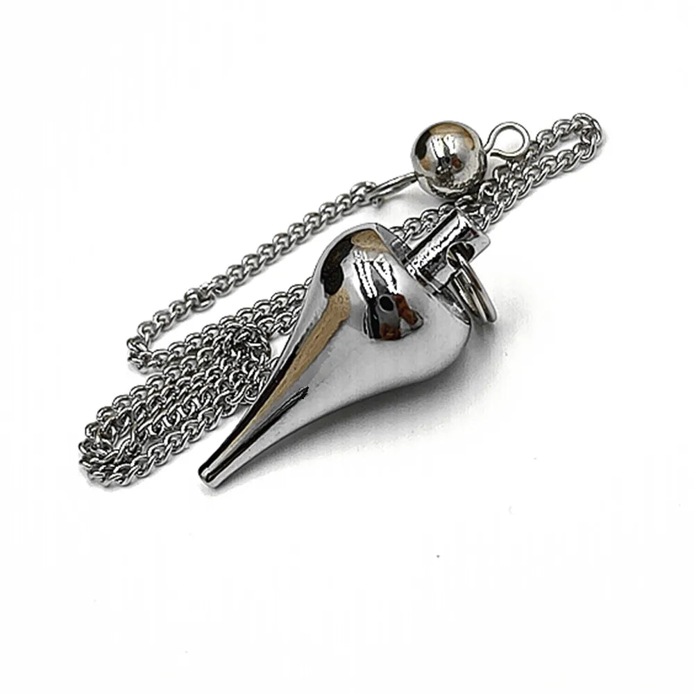 Pendulum - Brass Metal Dowsing & Divination Tool for Reiki Chakra & Metaphysical Spirituality Yoga Balancing Pendant