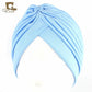 NEW Luxury Divas Stretchable turban Head wrap hat with beaded pendant women Headwear