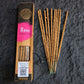 1x Natural Rubbing by hand Indian Incense Sticks White Sage Palo Santo High-end Sandalwood Joss Stick Incenses