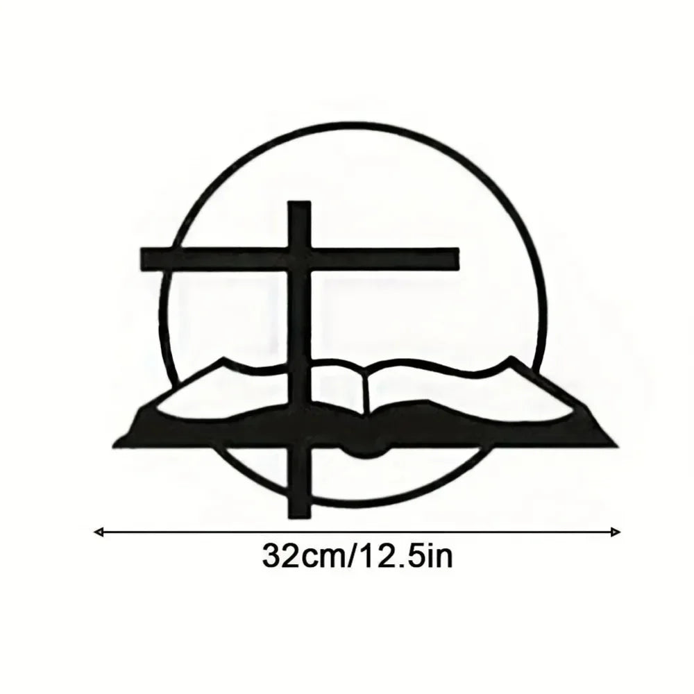 As For Me and My House Sign 2024 Black metal Bible verse wall decor, Christian inspirational wall art for home