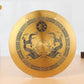 Feng Shui Gong Chinese Feng Shui Zen Gong Bell With Stand And Mallet Dragon With Taiji Symbols Desktop Retro Chime Table Gong
