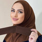 Ready To Go Full Cover Inner Instant Hijab for Ladies Girls Women With Tie Back Buttons Premium Quality Jersey Scarf