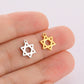 Teamer Stainless Steel Jewish Star of David Israel Map Hebrew Letter Charm Pendant for Jewelry Making Necklace DIY Wholesale