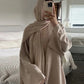 Similar Cotton Linen Batwing Kimono Abaya Dubai Islam Muslim Dress For Women Kebaya Kaftan Robe Musulmane Caftan Marocain Femme